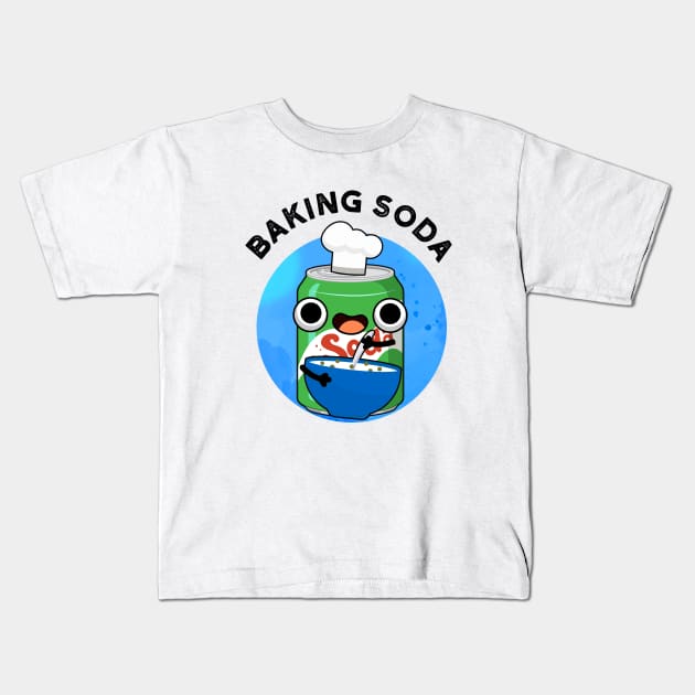 Baking Soda Cute Soda Pop Pun Kids T-Shirt by punnybone